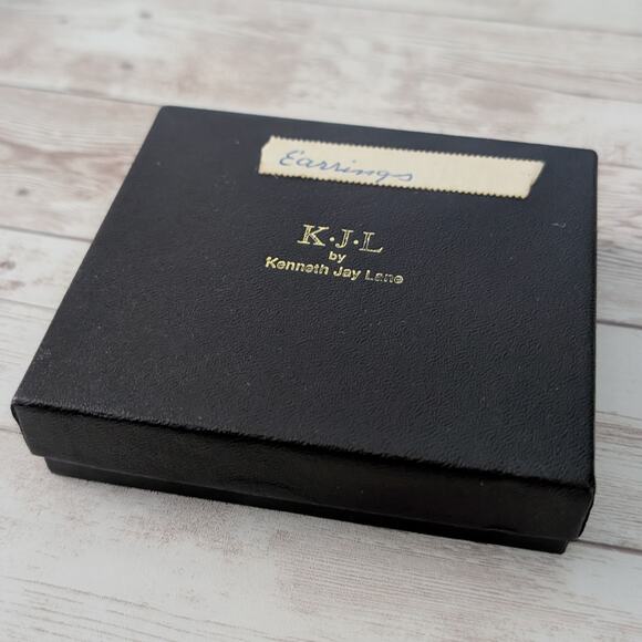 Vintage Kenneth Jay Lane Clip On Earrings K.J.L Interchangeable Earring Set - Picture 12 of 13